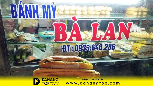 Bánh mì gà Đà Nẵng tiệm Bà Lan